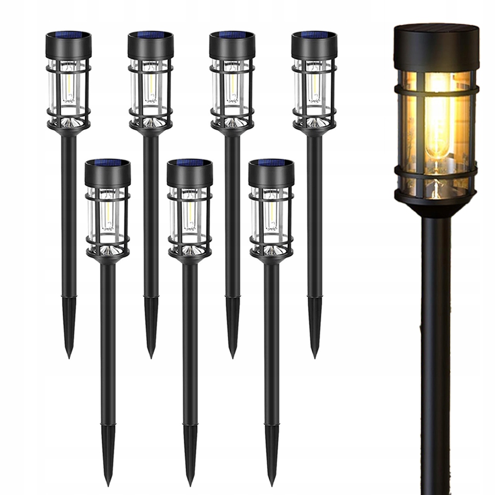 Solární zahradní Led lampy Zapichovací sloupek do zahrady Hrot Zahradní osvětlení