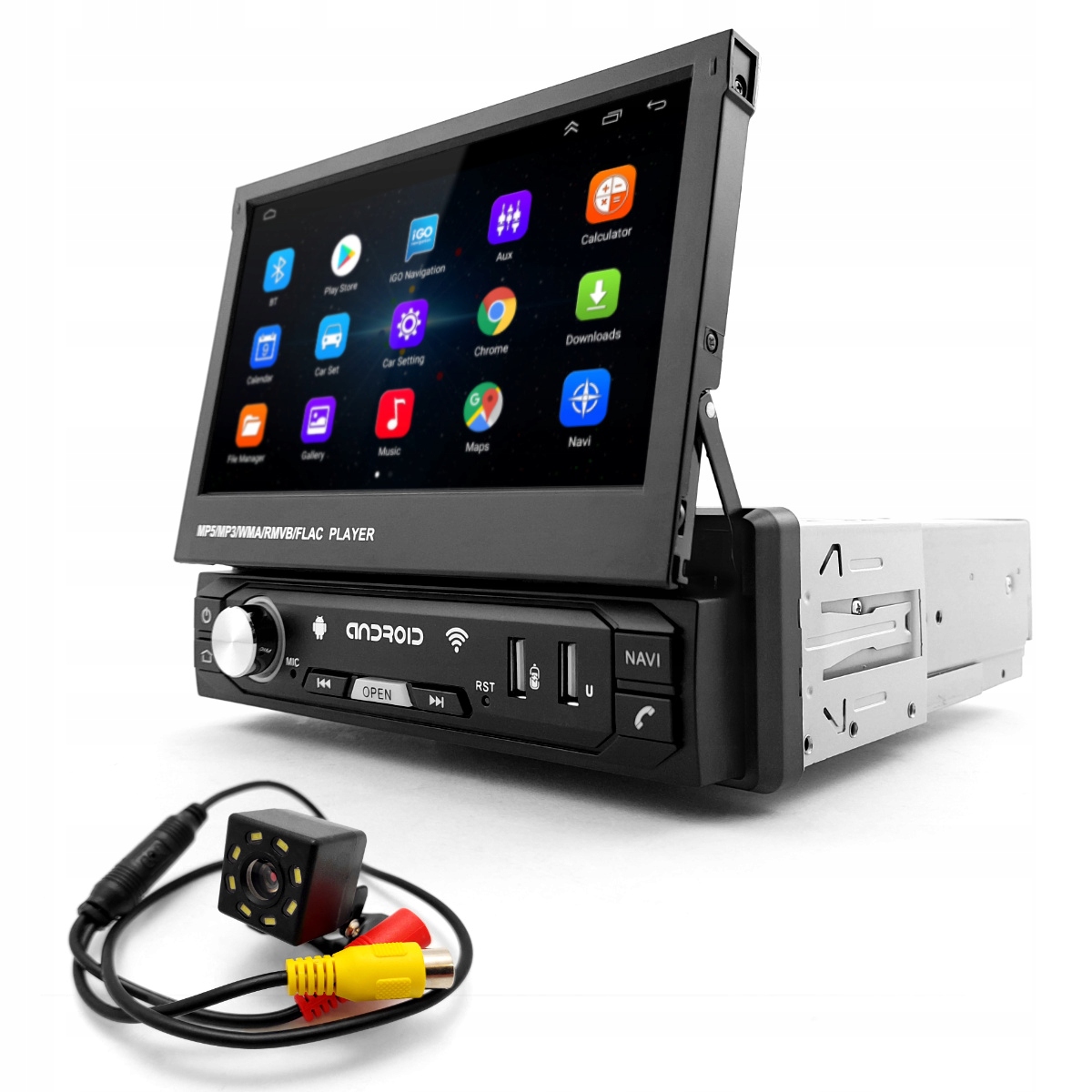 

Radio 1DIN 7" Gps Android 1/16 Gb Kamera Wifi