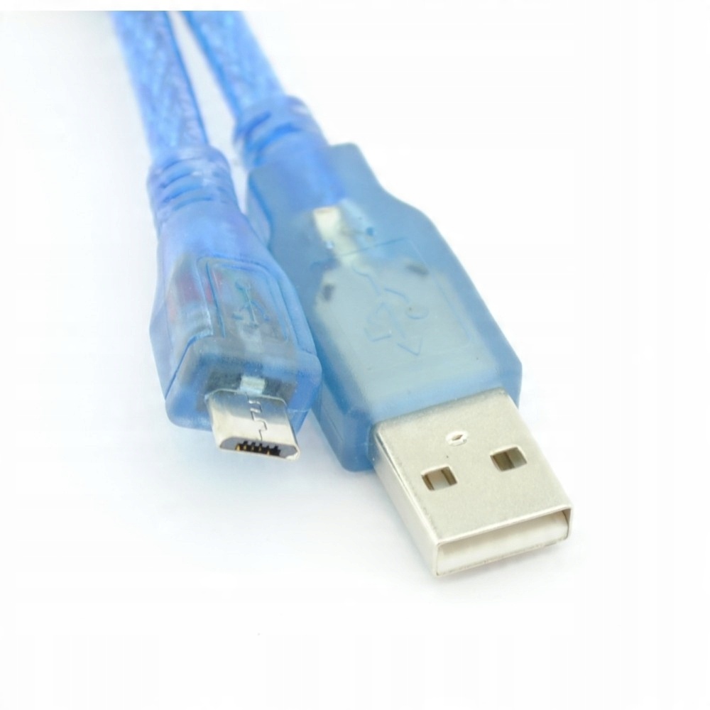 

Przewód kabel Usb Micro Usb 30cm niebieski