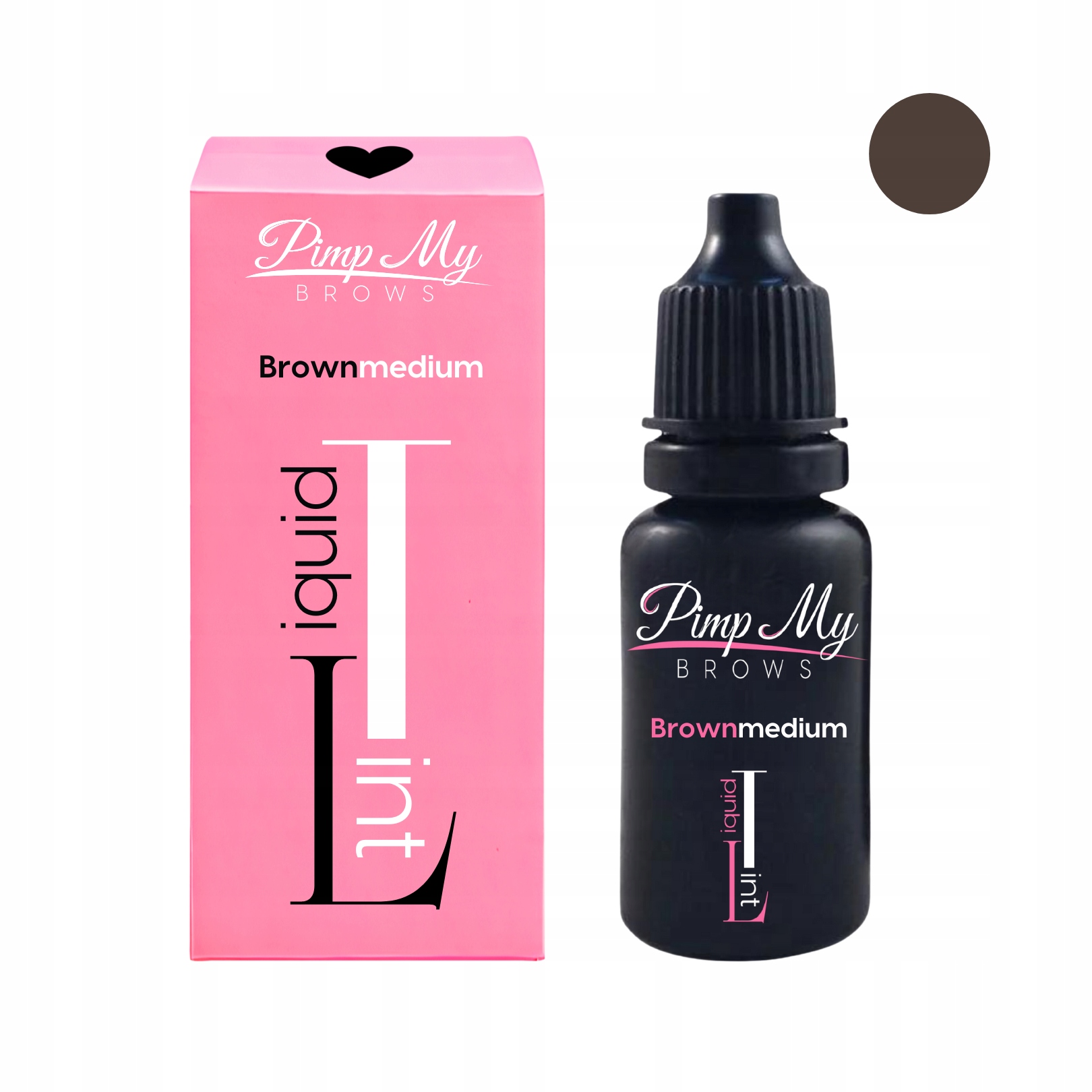 Pimp My Brows Liquid Tint 04 Medium Brown Tekutá Barva na obočí Středně hnědá