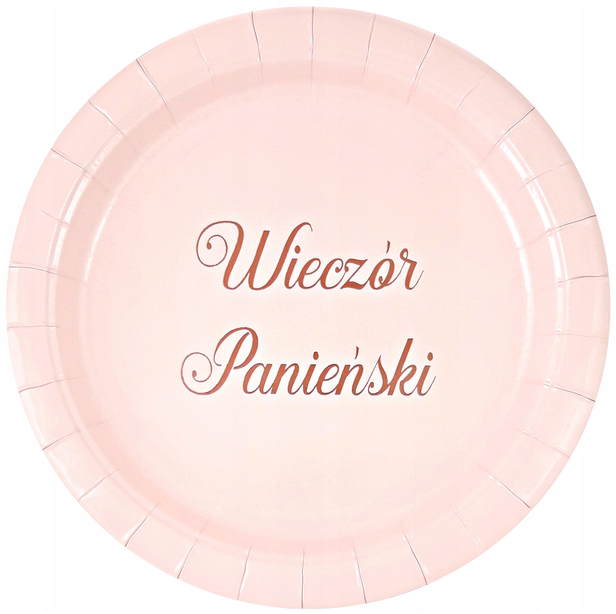 

Talerzyki Wieczór Panieński Różowe 18CM-6 Sztuk
