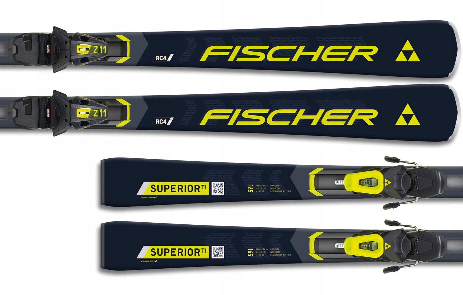 Fischer 2026 Narty Zjazdowe RC4 Superior Ti Ar RC4 Z11 Gw Pr A32225 155cm