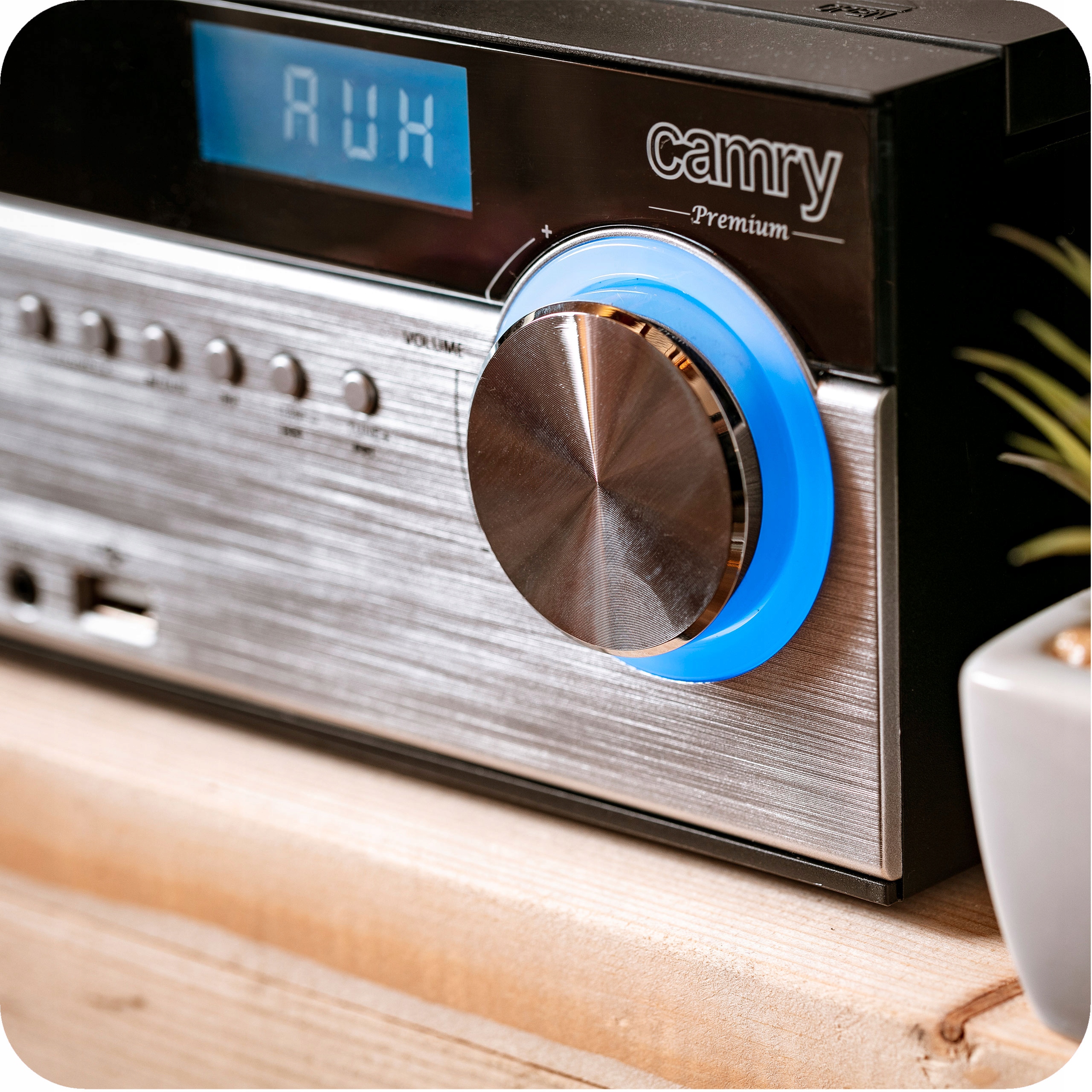 Mini Wieża HiFi CR1173 Bluetooth, Radio, USB, 28W, Czarna