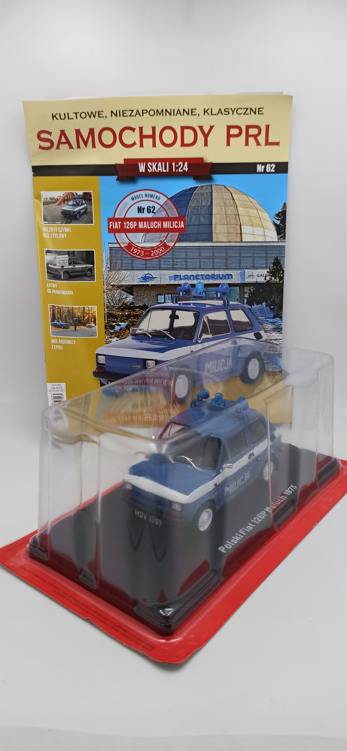 Auta PRL-u- Fiat 126P Batole Milice 1:24