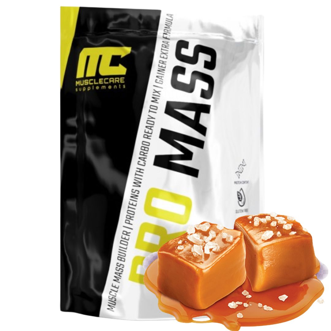 Muscle Care Pro Mass 1000 g hmotnost gainer sacharidy bílkoviny