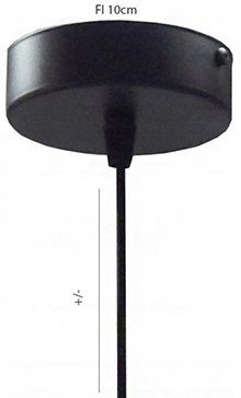 LINKA DO POWIESZENIA LAMPY PLAFONU ZAWIESZKA DŁUGA E27 CZARNA DO SUFITU Marka Adex