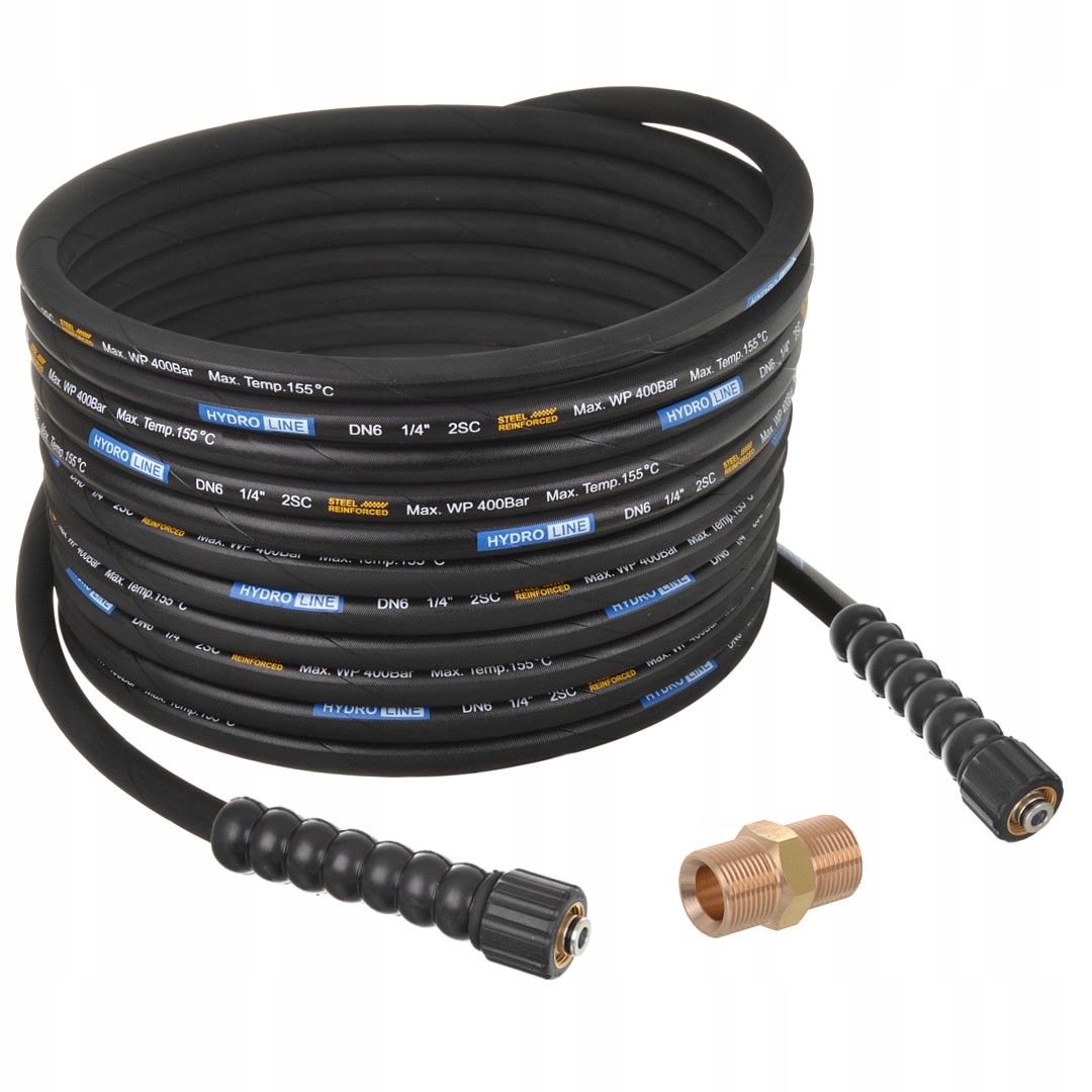 Hadice 15 m DN6 400BAR prodlužovací kabel pro myčku Karcher Hd Hds M22 155°C