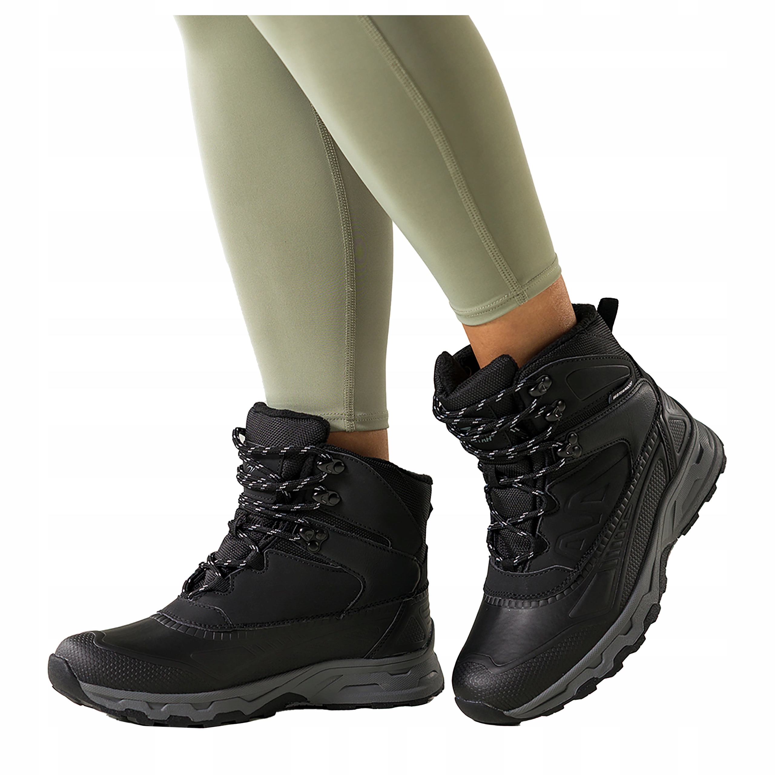 Dámské Trekingové Boty Černé Pohodlné Sportovní Běžící Podrážka r 36