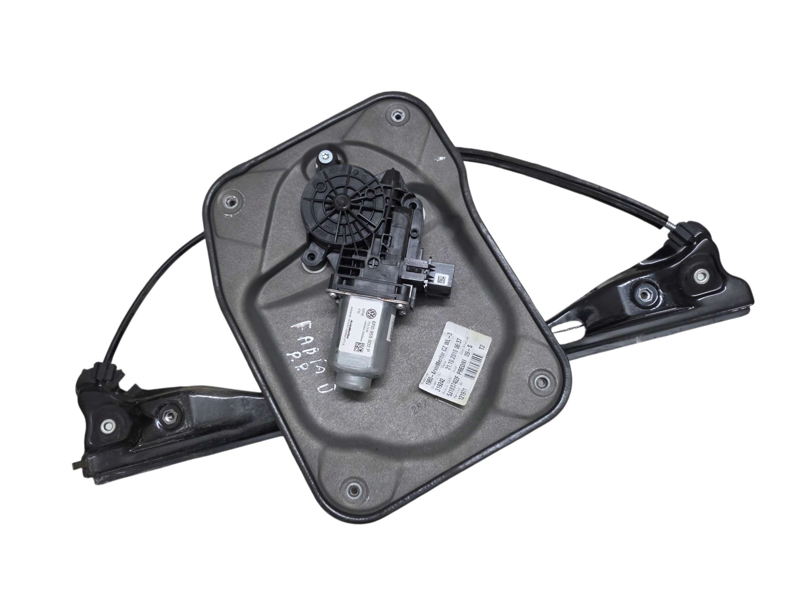 window regulator right front SKODA FABIA II 6R0959802P