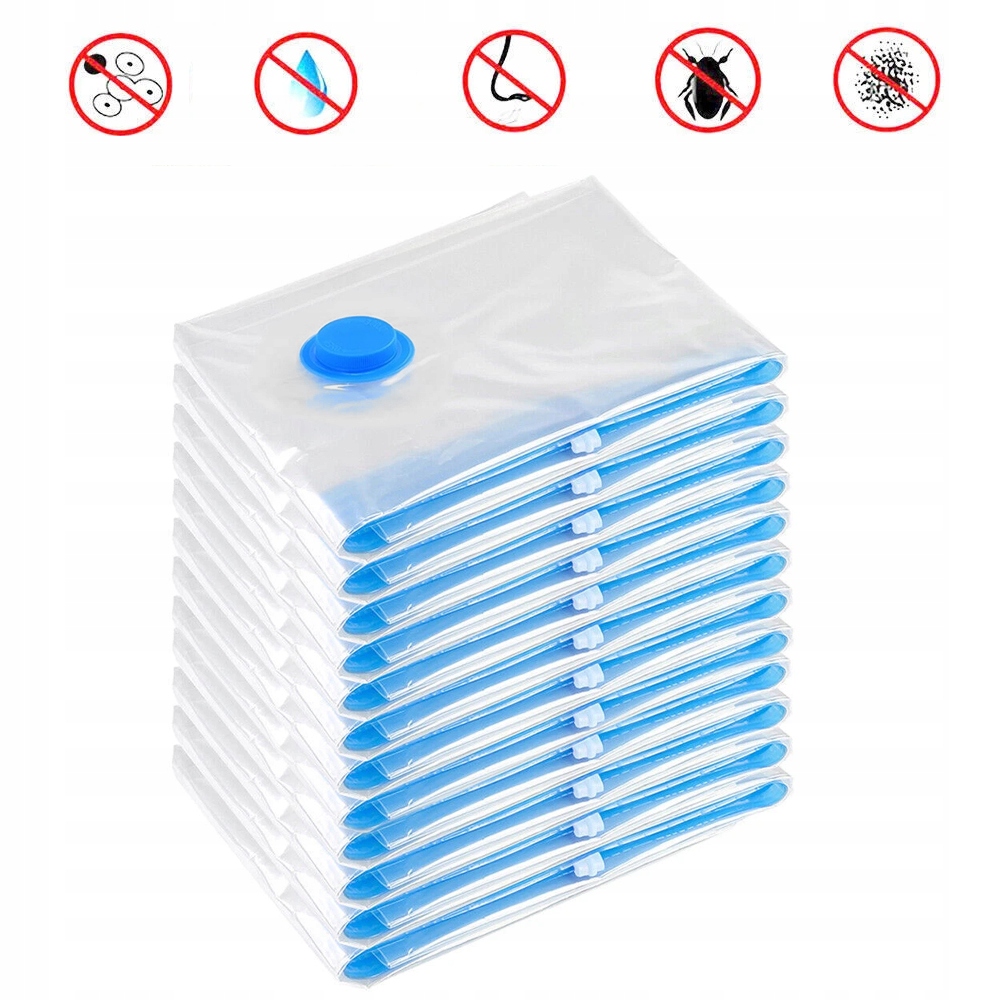 Vakuové Pytle Na Oblečení Povlečení Tašky, Sada 12 Kusů, 40 x 60 cm