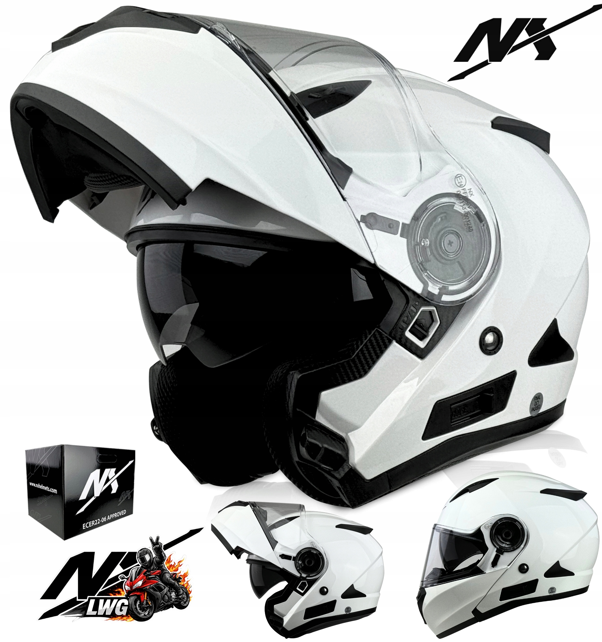 Kask Motocyklowy Szczękowy Nx Tourism 2 r.L|INTERKOM READY|2xHOMOLOGACJA