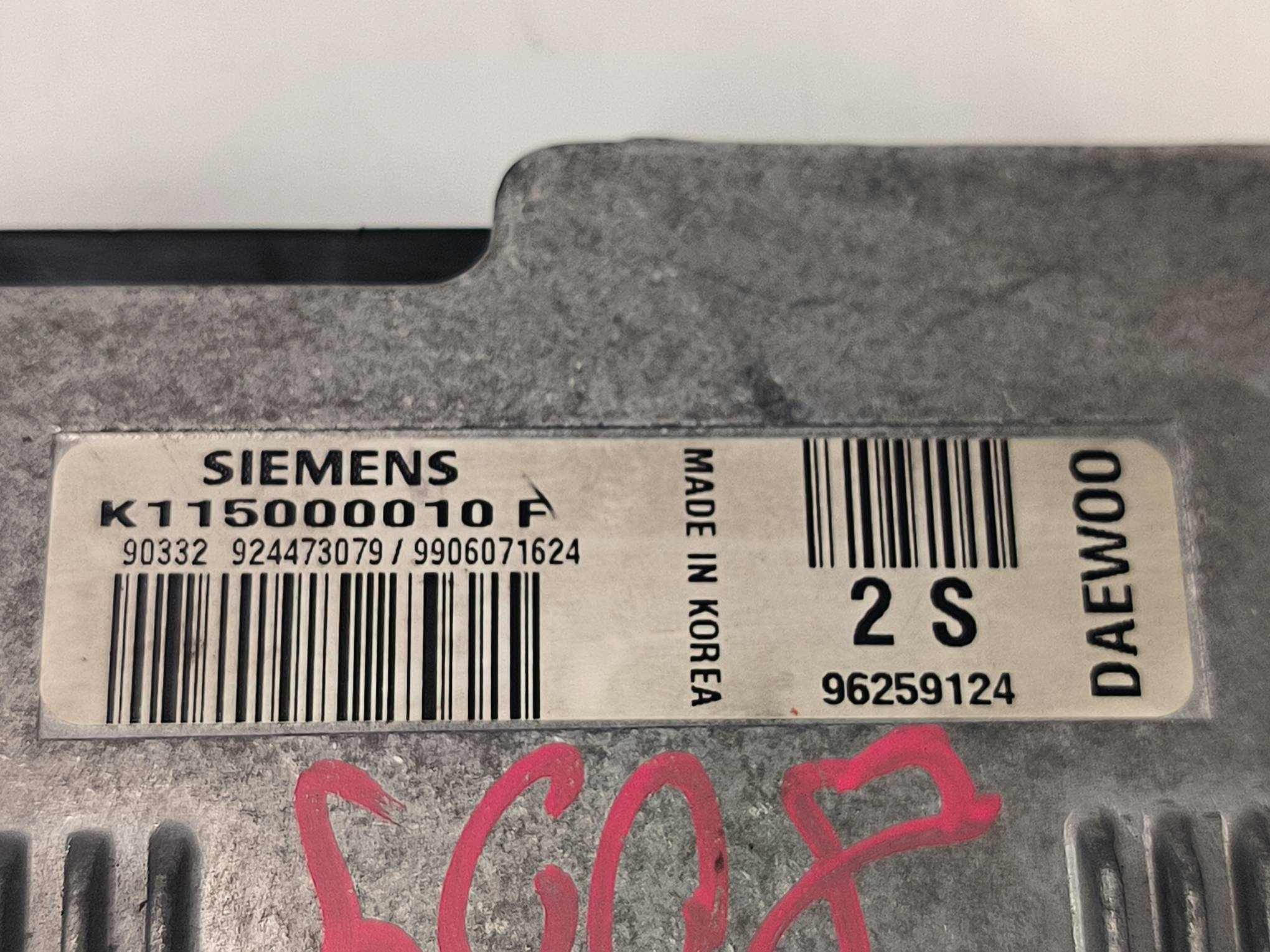 computer Motore ECU K115000010F 0.8 DAEWOO MATIZ