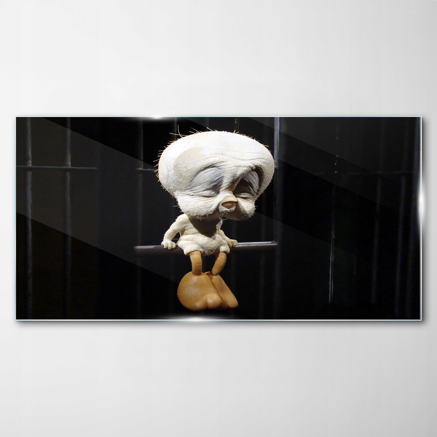

Obraz szklany Stary tweety ptak Banksy 140x70 cm
