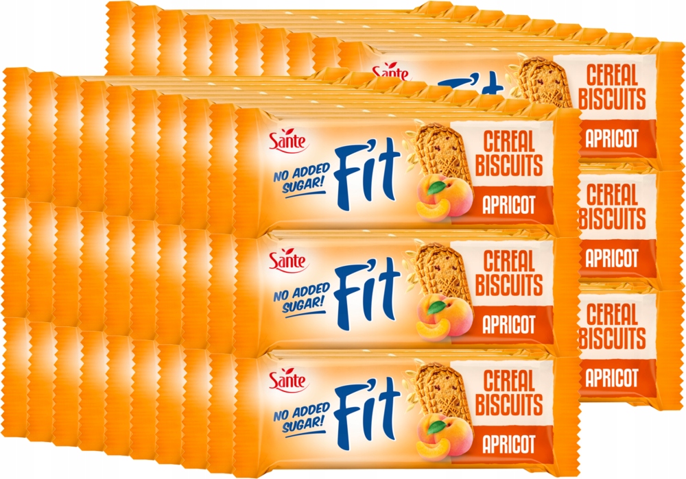 Sante Ciasteczka Śniadaniowe z Morelą Bez Cukru 50 g x60