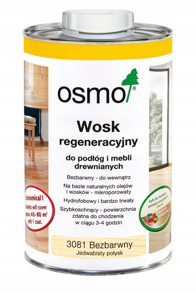 

Osmo 3079 Wosk regeneracyjny bezbarwny Matowy 1L