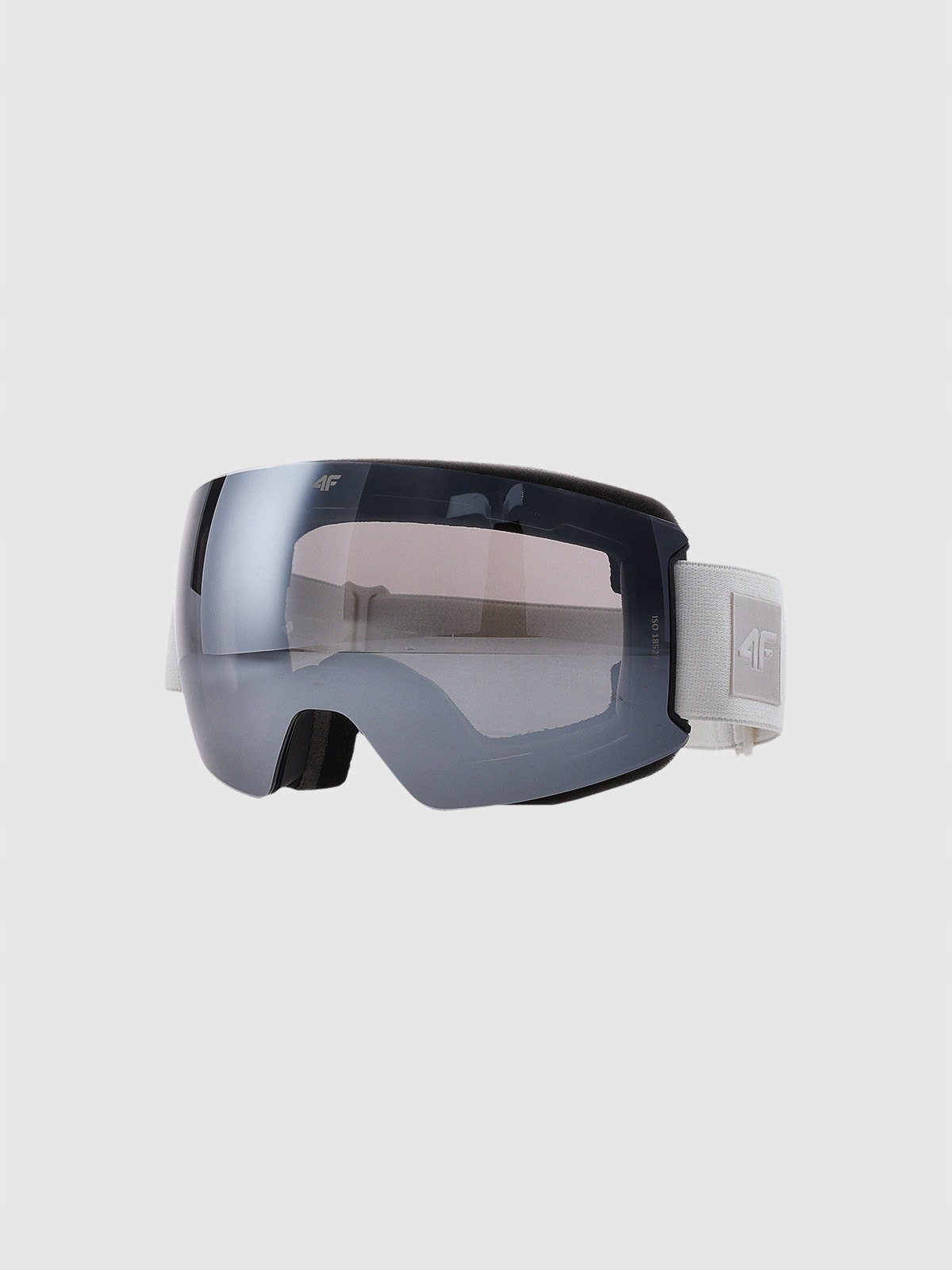 4F Lyžařské brýle s unisex zrcadlovou povrchovou úpravou bílé Univerzální