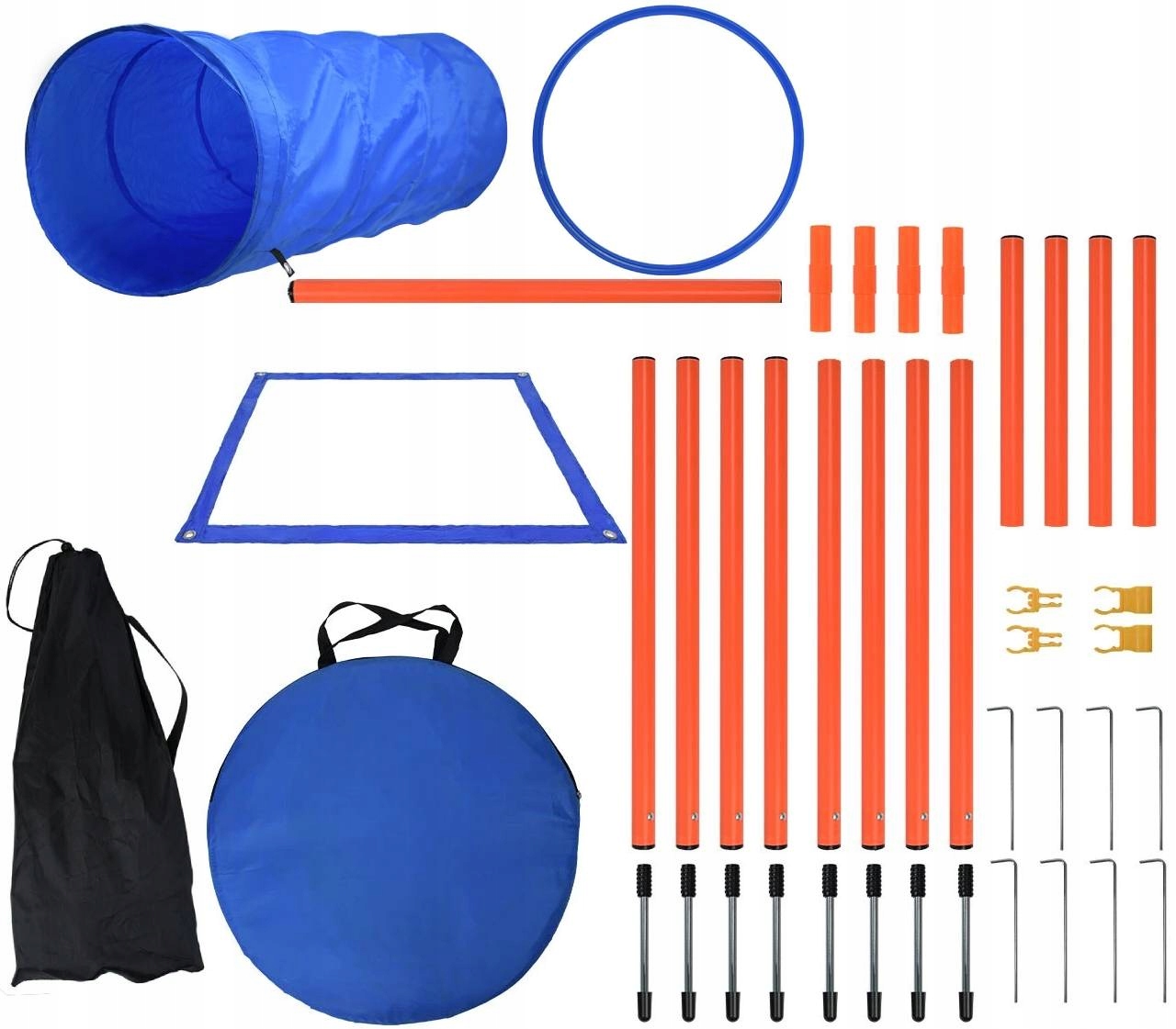 Sada pro agility pro psy modrá pro výcvikové hry Agility