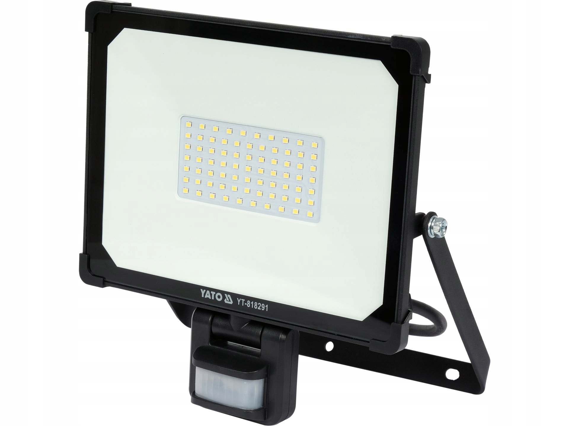 Led Reflektor Smd 50W 4750LM S IP54 Senzorem, Vnější Montáž, Hliníkový