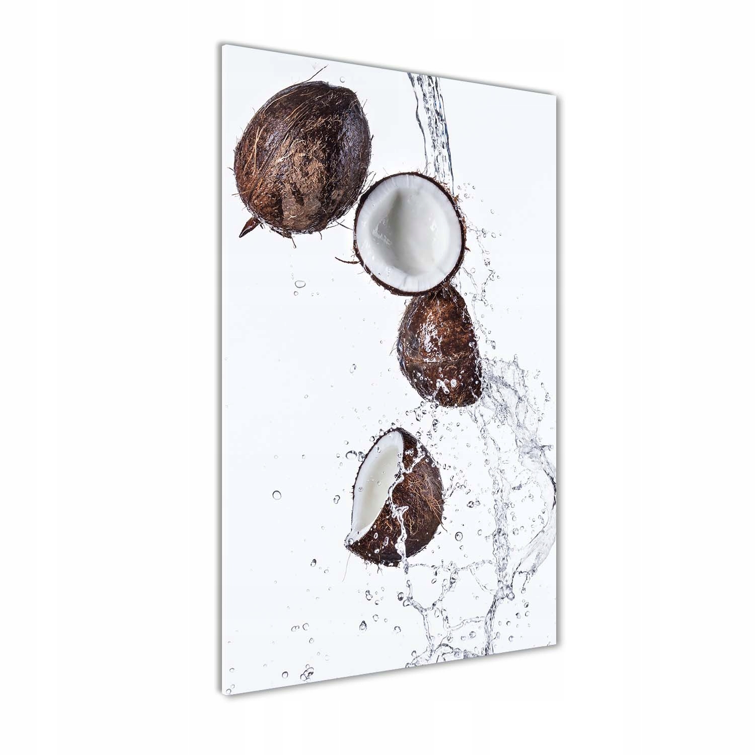 Skleněný obraz na zeď do obývacího pokoje Kokos 60x120
