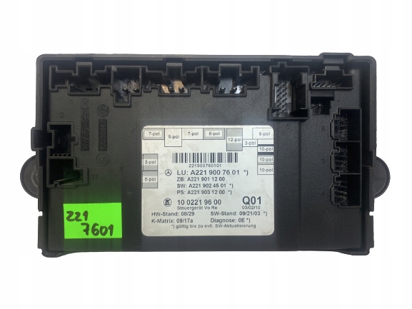 MERCEDES комфорт модуль драйвер a2219007601