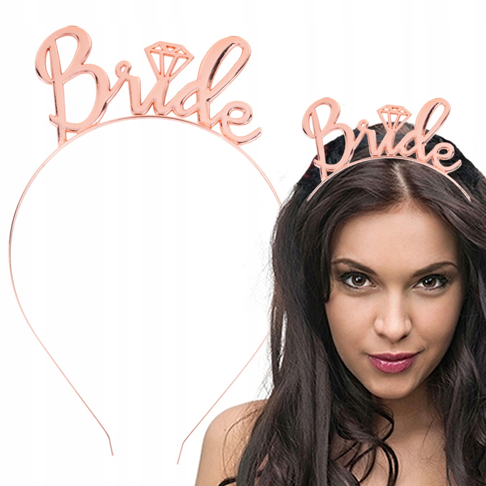 

Opaska Na Głowę Bride To Be Rose Gold Panieński