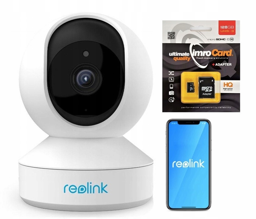 Kamera Reolink Séria E E340 5MP Wifi SuperHD Režim noc Ptz smart Karta 128 Gb