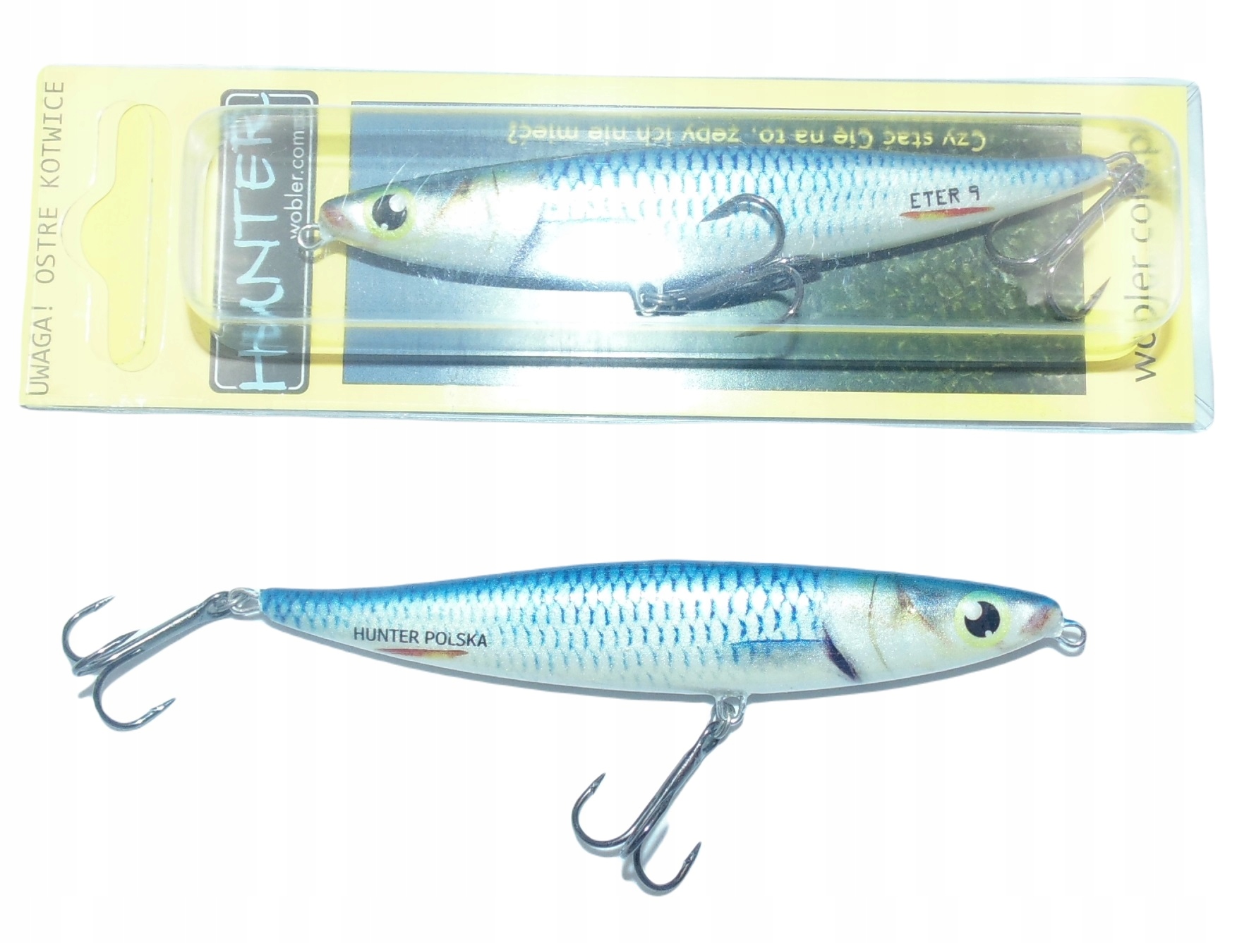 

Bezsterowy Wobler Na Bolenia Hunter Eter 10CM Blue