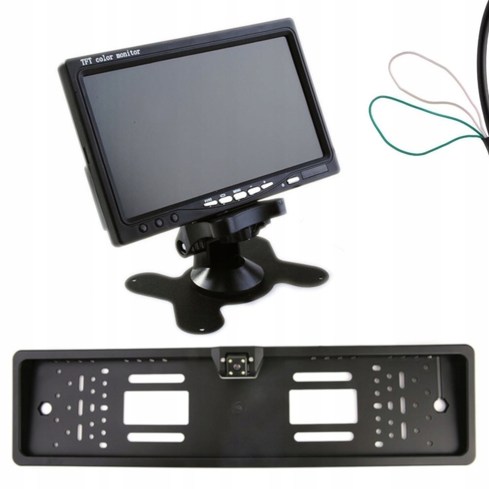 Монітор 7 дюйм (ІВ) камера в рамці спереду і ззаду світлодіодний комплект