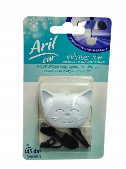 

Aril Car Odświeżacz Kot kotek biały Winter Ice