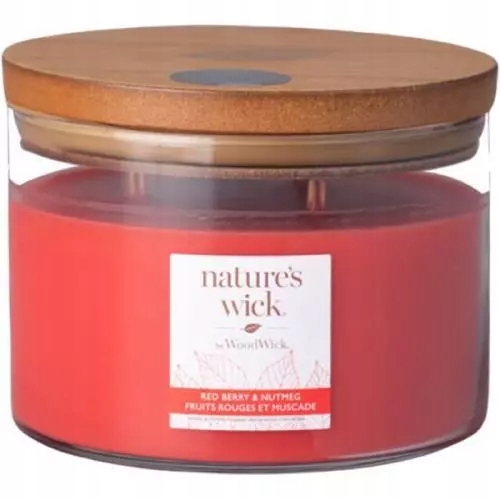 Wood Wick svíčka Redberry & Nutmeg 433g
