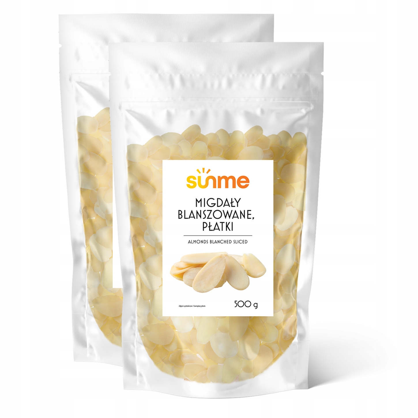 Sada 2 x 500 g Mandlové plátky 1 kg kvalita