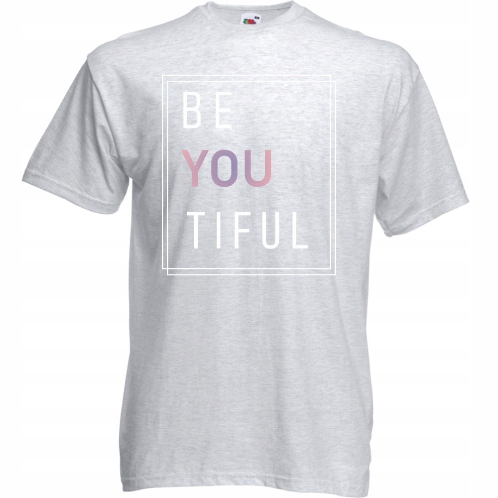 

Koszulka beyoutiful beautiful be you XXL ash szara