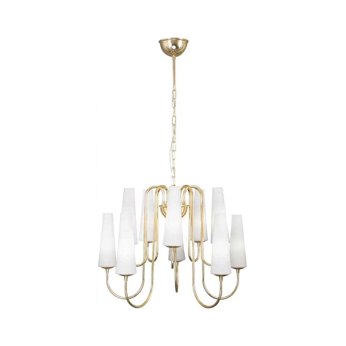 Zuma Line Luster Magnum E14 zlatý/biely 10x40W 95x60 cm