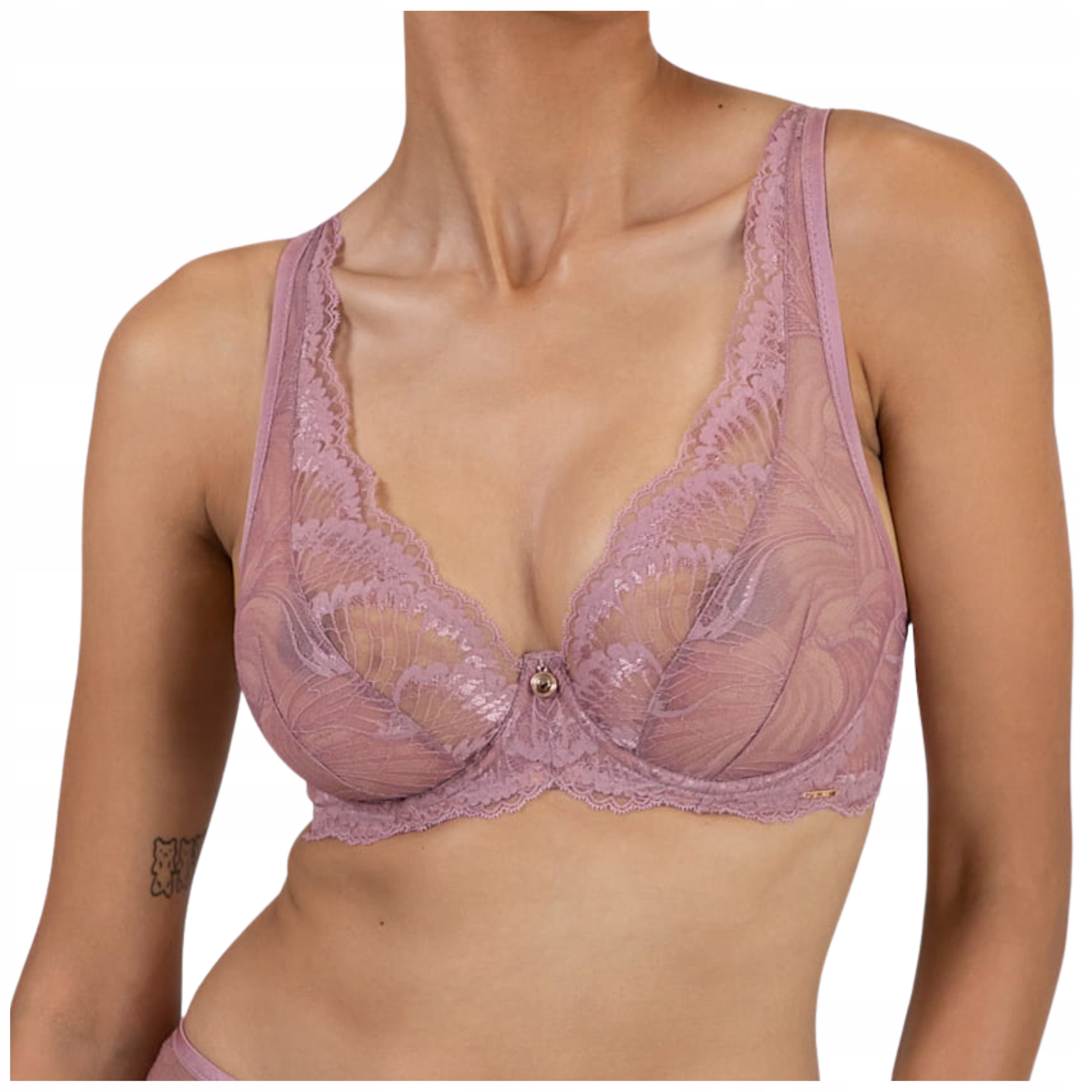 Měkká krajková podprsenka braletka Alles Essenza Rosa M Bralette 85D