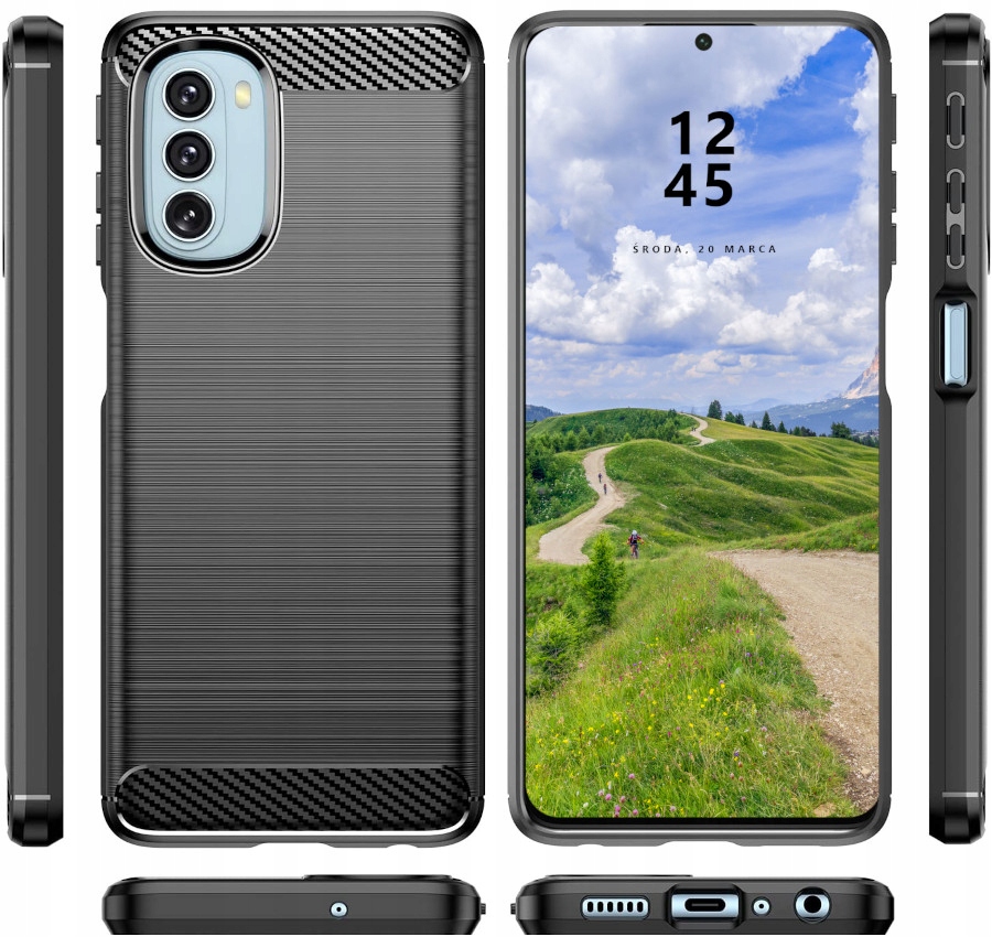 

Etui do Motorola G31 G41 Pancerne Karbon Szkło