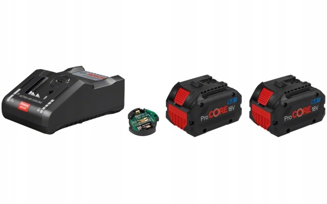 

Akumulatory 18V 8,0Ah i ładowarka Bosch ProCORE