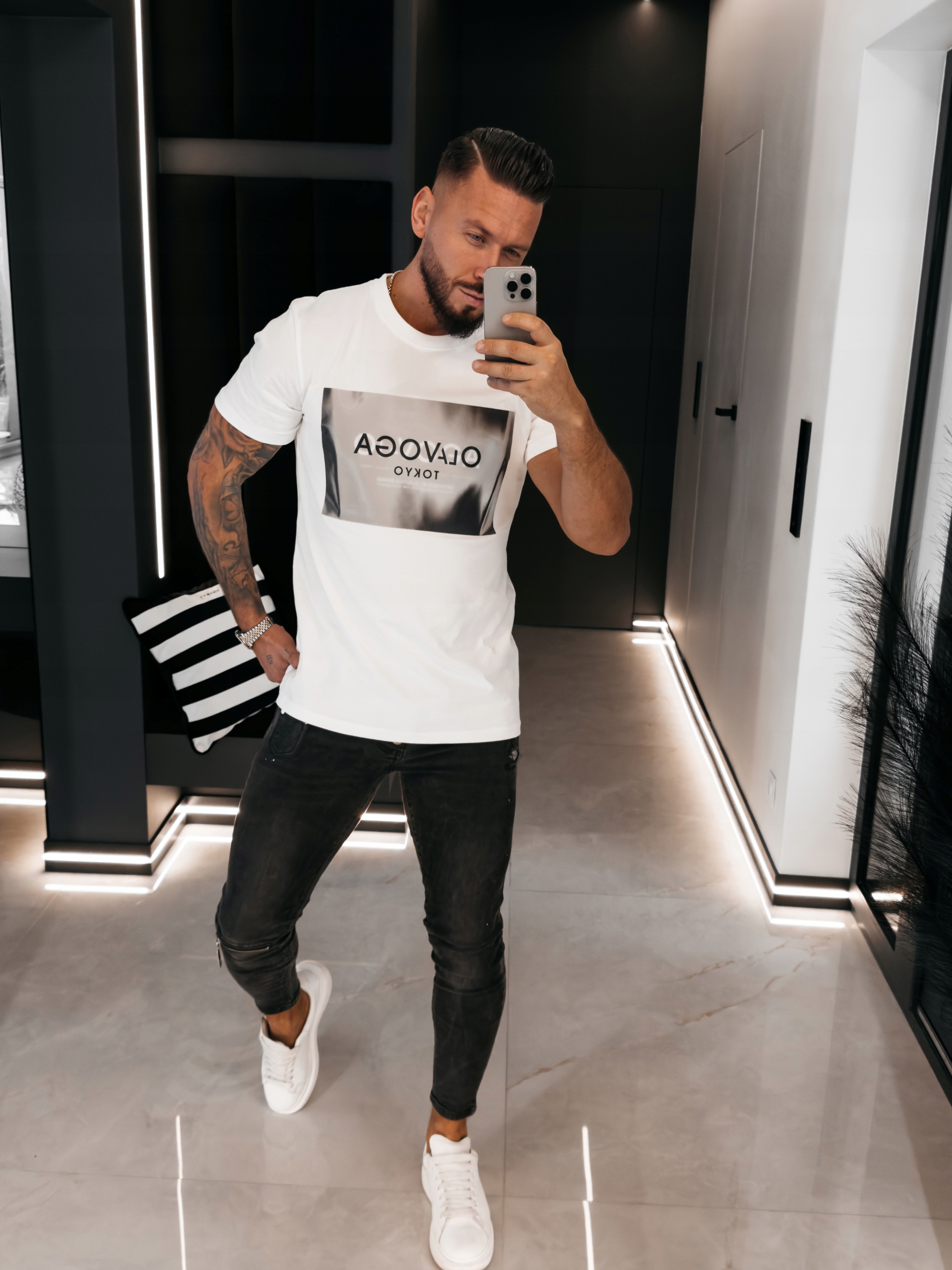 Pánské Tričko Almain Olavoga Ecru XL