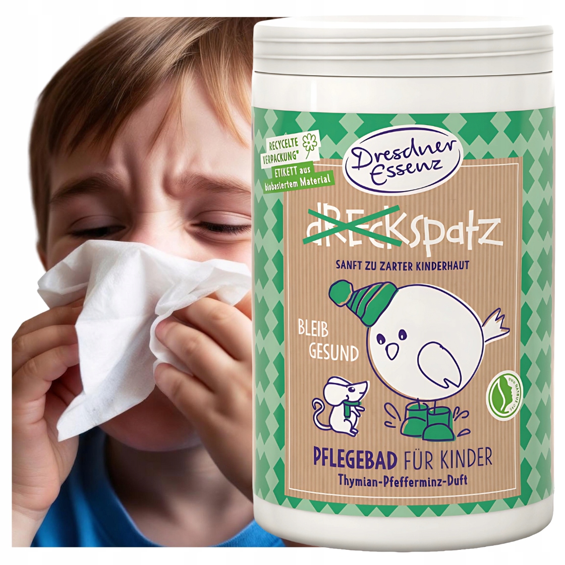 Dresdner Essenz Bądź Zdrów 2x sól do kąpieli na przeziębienie katar 400g