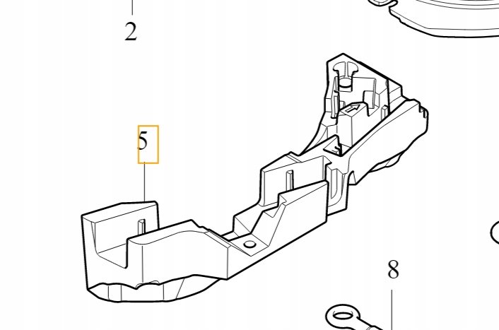 Volvo V60 II polystyrénová vložka náhradného kolesa 32