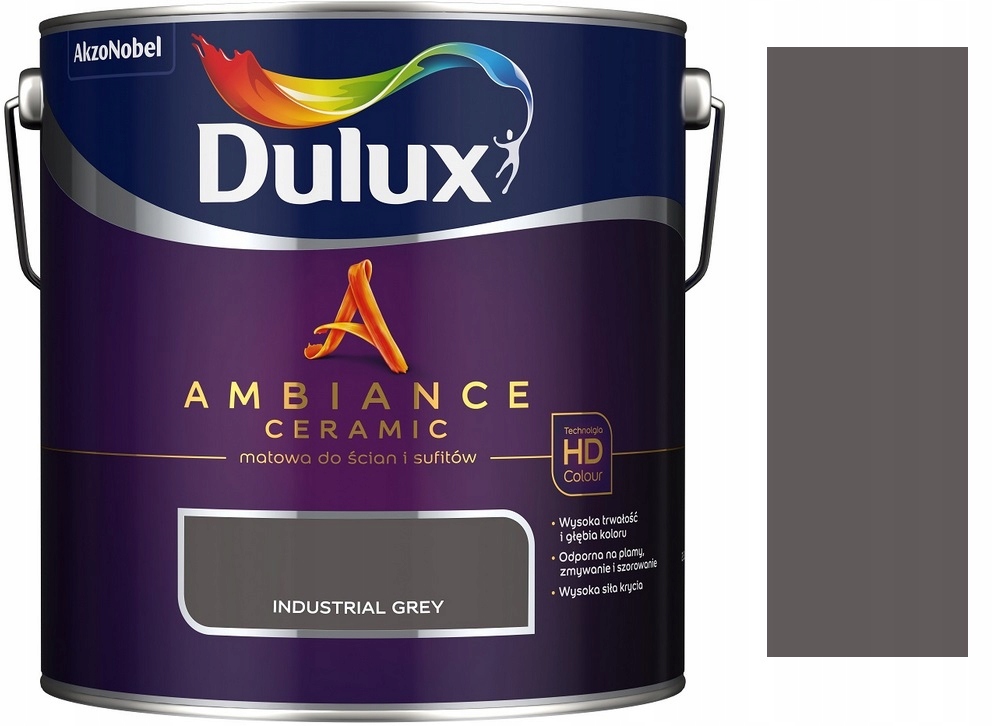 Dulux Ambiance Ceramic Farba Ceramiczna Industrial Grey 2.5L