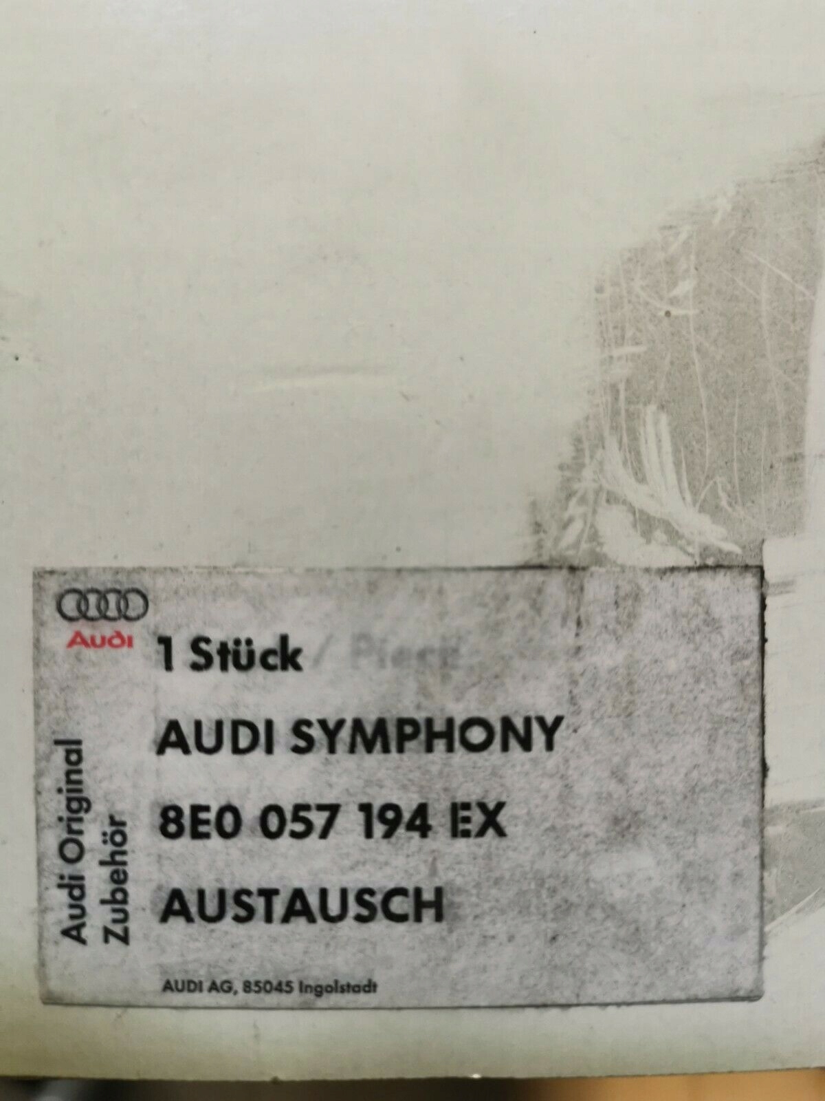 RADIO CD AUDI SYMPHONY 8E0035195AE A4 B7