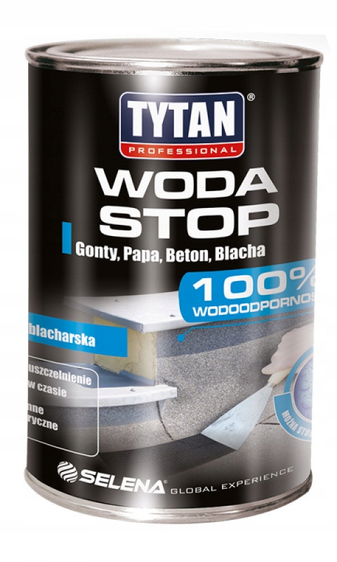 

Tytan Uszczelniacz Dekarski Woda Stop czarny 1kg