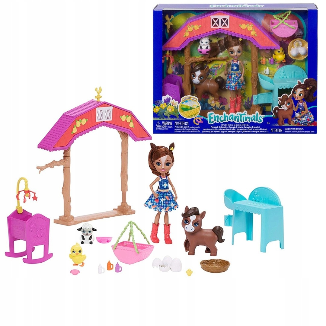 

Enchantimals Żłobek Na Farmie Lalka+ Figurki GJX23