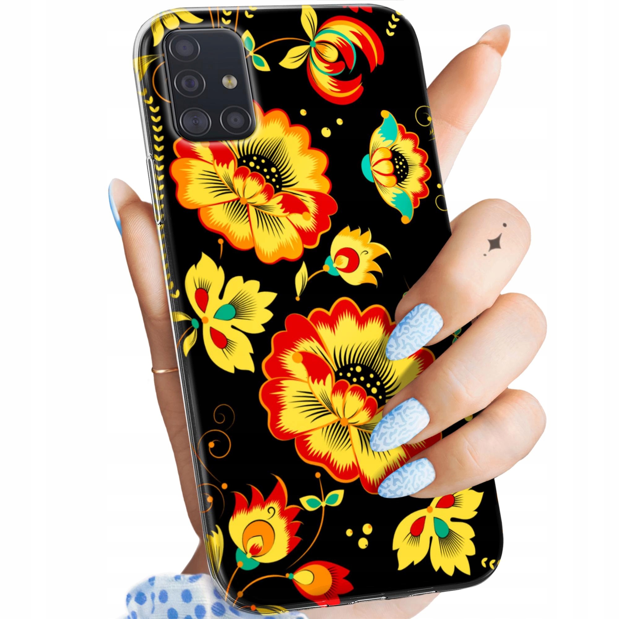 Etui Do Samsung Galaxy A51 Folk Ludowe Folklorystyczne Obudowa Case