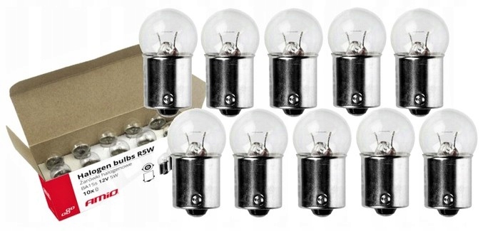 

Żarówki Halogenowe R5W BA15s 12V Postojówka 10szt