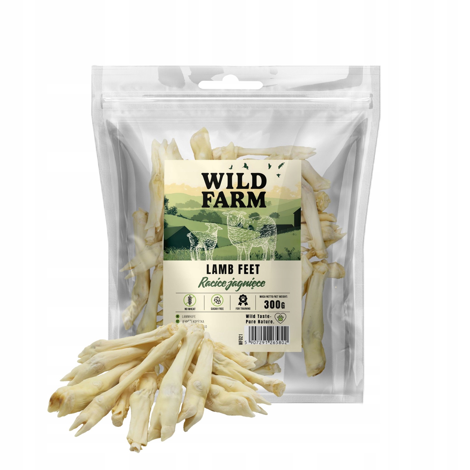 Levně Wild Farm Racice jehněčí 300 g Psí Pamlsek