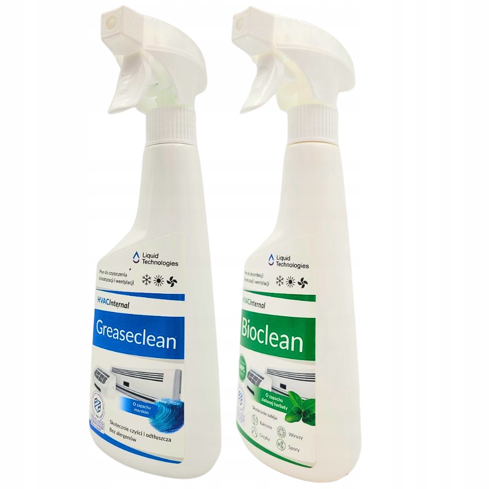 Levně Bioclean a Greasclean dezinfekční a čisticí přípravek na klimatizaci 500 ml