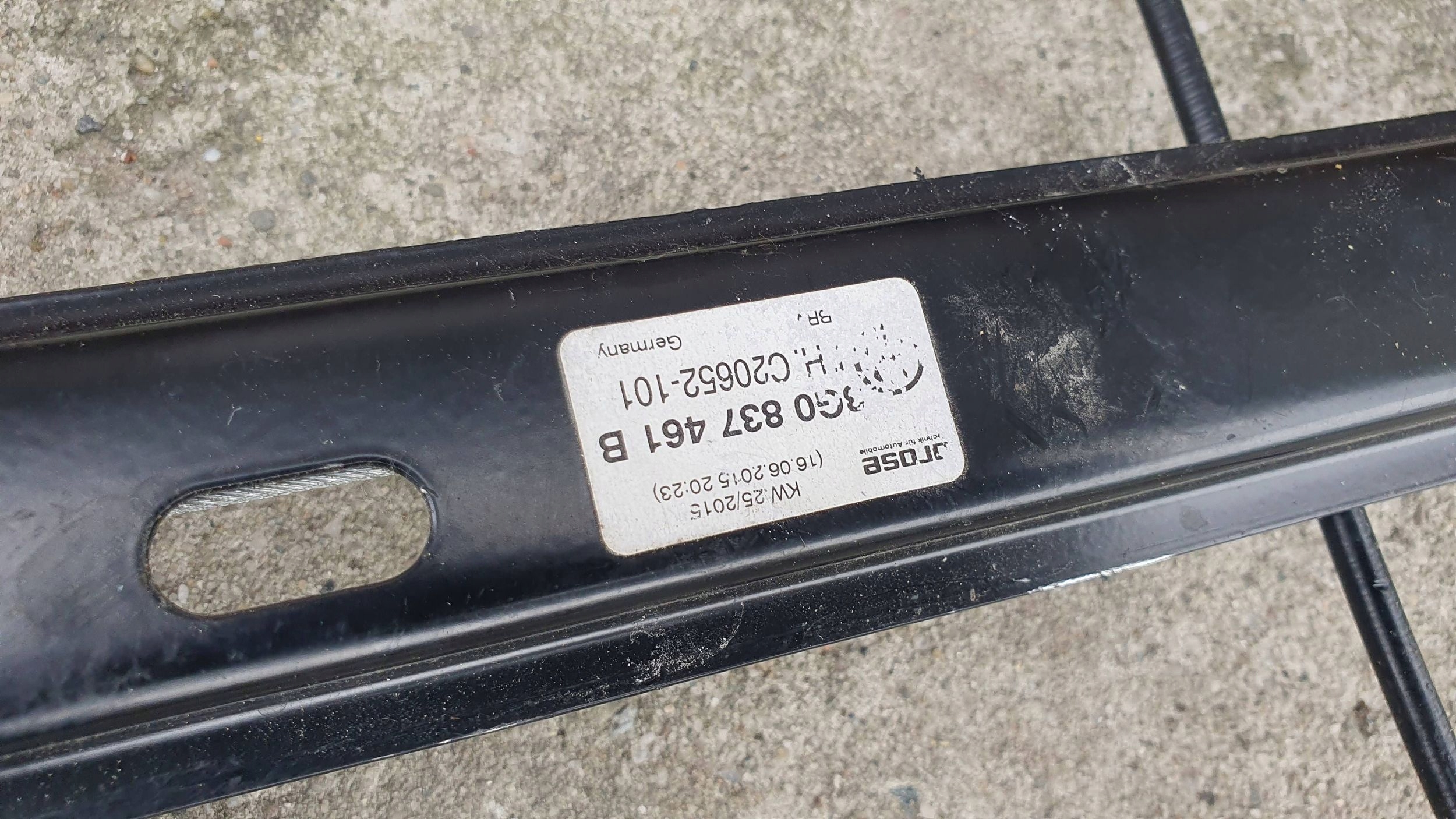 Volkswagen PASSAT B8 3G0 window regulator left front