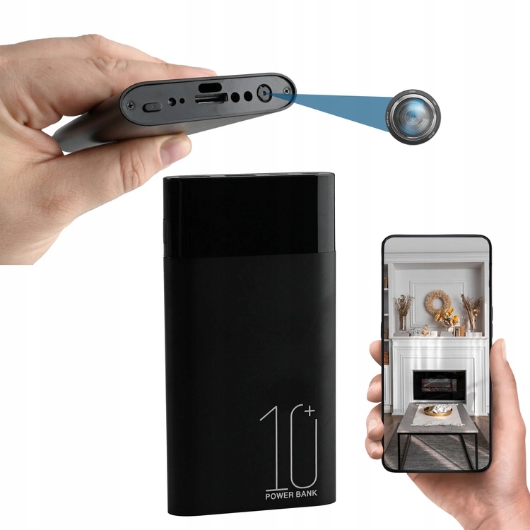 Powerbank Kamera Wi-fi Z Trybem Nocnym Ir