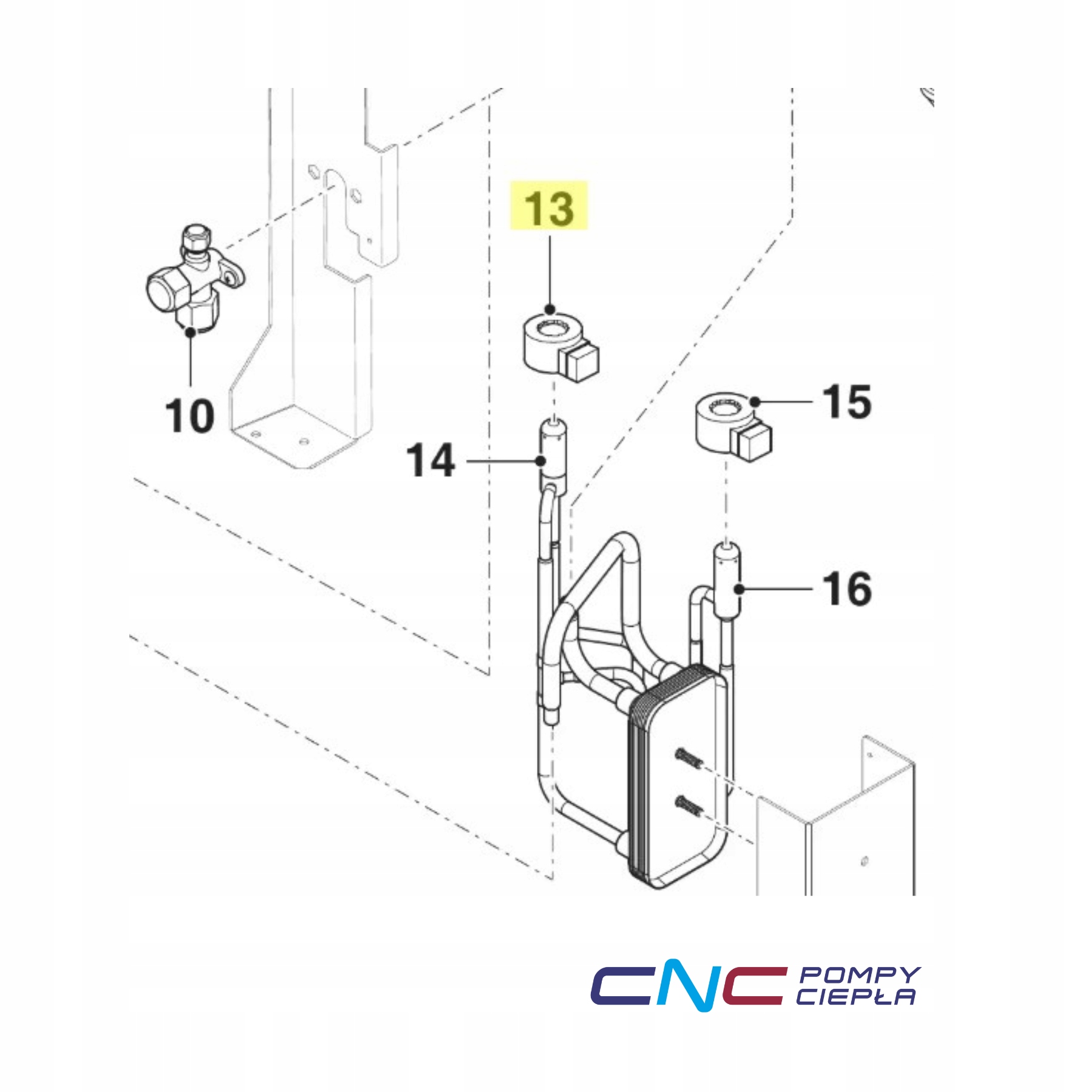 Vaillant 0010043784 Cívka expanzního ventilu Lev tepelné čerpadlo